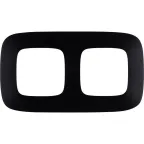 Valena ALLURE Рамка 2 поста матовый черный универсальная