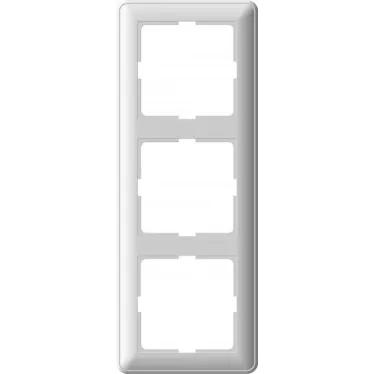 W59 Рамка 3 поста матовый хром