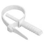 Хомут 7х150мм дюбельный белый (50шт)