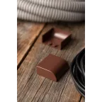 Заглушка (40х16) (4 шт) Plast под темное дерево