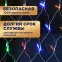 Гирлянда "Сеть" 1х1,5м, прозрачный ПВХ, 96 LED Мультиколор | 215-119-6 | NEON-NIGHT
