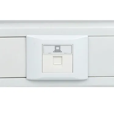Розетка RJ45, категории 5e (ширина 2 модуля)