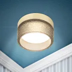 Встраиваемый светильник под лампу GX53 DK97 GD/BK черный золото