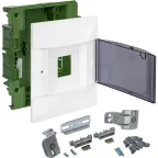 Practibox S Пластиковый щиток Встраиваемый (ЩРв-П) (в полые стены) 1X4 Дымчатая дверь