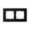 Рамка декоративная, 2 поста, S82 Concept, черный матовый