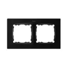 Рамка декоративная, 2 поста, S82 Concept, черный матовый