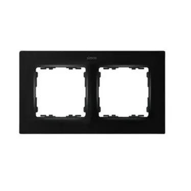 Рамка декоративная, 2 поста, S82 Concept, черный матовый