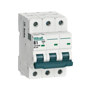 Выключатель автоматический 3P 1A х-ка B ВА-105 10кА