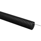 ELASTA Труба гофрированная ПВХ d-50мм с зондом черная (15м) IEK