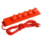 Удлинитель У05В 5 места с защитными крышками IP44