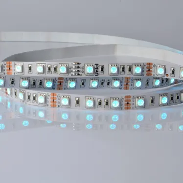 Лента светодиодная мультиколор ULS-5050-60LED/m-10mm-IP20-DC24V-14,4W/m-5M-RGB | 04932 | Uniel
