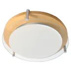 Светильник "Полесье" 300 НПБ 09-2х40-002 М95 белый /корпус сосна /держатель хром | 1005205890 | Элетех