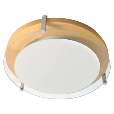 Светильник "Полесье" 300 НПБ 09-2х40-002 М95 белый /корпус сосна /держатель хром | 1005205890 | Элетех