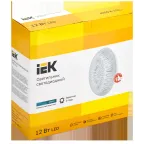 Светильник светодиодный ДПБ 2012 12Вт IP20 4000К круг белый IEK