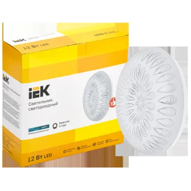 Светильник светодиодный ДПБ 2012 12Вт IP20 4000К круг белый IEK