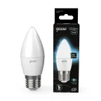 Лампа светодиодная LED 6,5Вт E27 220В 4100К свеча | 103102207 | Gauss