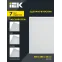 LIGHTING PRO Светильник светодиодный ДВО 2001A 45Вт 3000К IP40 588х588мм Грильято микропризма БАП 3ч IEK