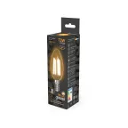 Лампа светодиодная Filament Свеча 13W 1100lm 2700К Е14 LED 1/10/50 | 103801113 | Gauss