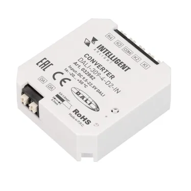 INTELLIGENT ARLIGHT Конвертер DALI-309-4-D2-IN (DALI-BUS, Free purpose) (INTELLIGENT ARLIGHT, Пластик) | 032882 | Arlight