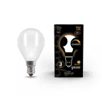 Лампа светодиодная Filament Шар 9W 590lm 3000К Е14 milky диммируемая LED 1/10/50 | 105201109-D | Gauss