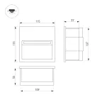 Светильник LTD-TRAIL-S115x115-4W Warm3000 (GR, 70 deg, 230V) (Arlight, IP65 Металл, 3 года) | 029963 | Arlight