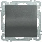 BOLERO антрацит Выключатель 1-клавишный 10А ВС10-1-0-Б | EVB10-K95-10 | IEK