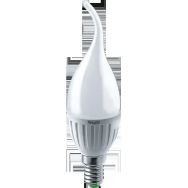 Лампа светодиодная LED 5Вт Е14 230В 4000К NLL-P-FC37-5-230-4K-E14-FR свеча на ветру матовая | 61026 | Navigator