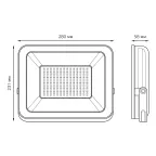 Прожектор светодиодный Gauss Elementary 150W 12750lm IP65 6500К ПРОМО G2 черный  | 613100150P | Gauss