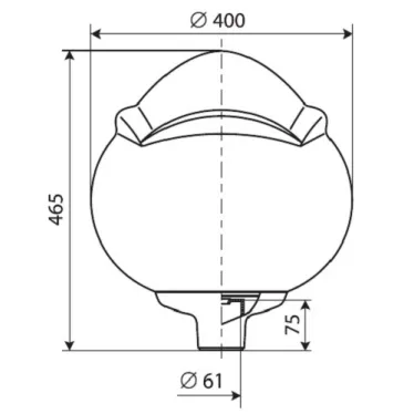 Светильник садово-парковый ГТУ 06-100-010 Адонис (матовый) 100Вт ДРИ Е27 ЭмПРА IP54 | 00519 | GALAD