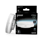 Лампа светодиодная LED 6Вт GX53 220В 4100К | 108008206 | Gauss