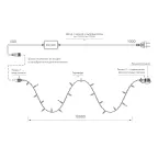 Светодиодная гирлянда ARD-STRING-CLASSIC-10000-BLACK-100LED-MILK-FLASH Warm (230V, 7W) (Ardecoled, IP65) | 031208 | Arlight