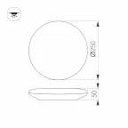 Светильник CL-FRISBEE-DIM-R250-12W Day4000-MIX (WH, 180 deg, 230V) (Arlight, IP54 Пластик, 3 года) | 030110 | Arlight
