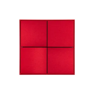 INTELLIGENT ARLIGHT Кнопочная панель KNX-304-23-IN Rose Red (BUS, Frame) (IARL, IP20 Металл, 2 года) | 039668 | Arlight