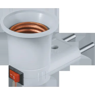 Патрон электрический NLA-S-E27 переходник с розетки на Е27 | 71992 | Navigator