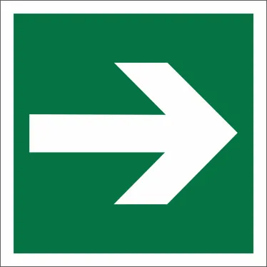 Пиктограмма (Пластина) "Направляющая стрелка" BL-2020B.E02-01 | a21285 | Белый свет