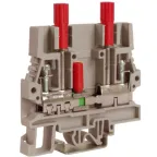 Клемма для вольтметра со скользящим размыкателем 10мм.кв серая