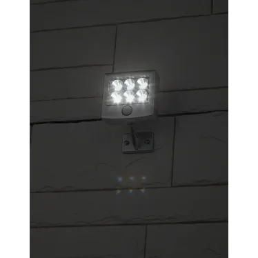 Прожектор с датчиком движения c выносной солнечной батареей, 6LED,150lm ERAFS024-07
