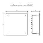 Коробка распаячная для с/п безгалогенная (HF) 103х103х47 (72шт/кор)