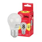 Лампа светодиодная LED P45-8W-827-E27(диод,шар,8Вт,тепл,E27)