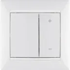 VALENA Рамка 1 пост горизонтальная белая