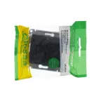 GLOSSA Выключатель двухклавишный с подсветкой схема 5а антрацит в рамку