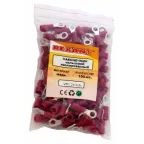 Наконечник кольцевой изолир 3.7 мм 0.5-1.5 кв мм (НКи 1.5-3.5) красный, REXANT