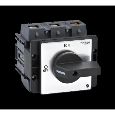 ВЫКЛЮЧАТЕЛЬ-РАЗЪЕДИНИТЕЛЬ 3P 175A С ЧЁРНОЙ РУКОЯТКОЙ НА ДВЕРЦУ 4 ВИНТАМИ