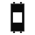 Avanti Адаптер без шторки для Keystone Черный квадрат 1 модуль