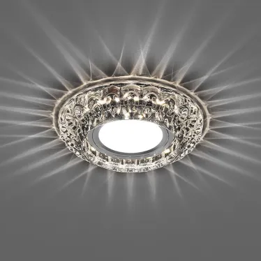 Светильник ИВО-50w G5.3 со светодиодной подсветкой 4000К прозрачный