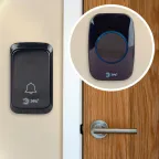 Звонок дверной C88 беспроводной, черный, 36 мелодий