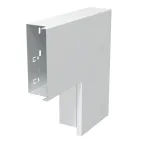 Плоский угол с крышкой кабельного канала LKM 60x150 мм (сталь, белый)