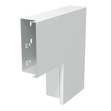 Плоский угол с крышкой кабельного канала LKM 60x150 мм (сталь, белый)