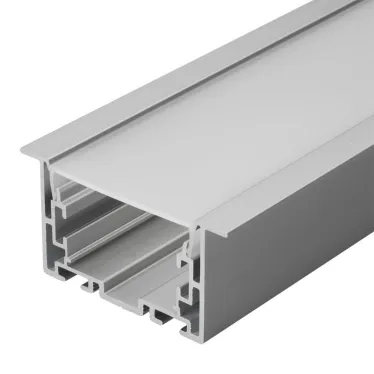 Профиль с экраном S2-LINIA69-F-2500 ANOD+OPAL (ARL, Алюминий)