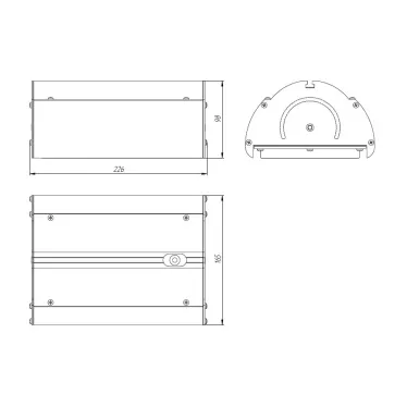 Светильник светодиодный Angar 65Вт 9700Лм 5000K IP67 | DA65Sh1-5K | Diora